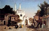 Fabius Germain Brest Outside The Mosque painting